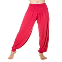 Žene haremske dukseve modalne joge hlače casual labav baggy lounge visokog struka Solid Color Jogger