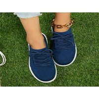 Welliumiy ženske casual cipele pletene gornje šetnje cipele čipke za čaše za čarape za čarape Sportski