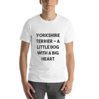 Jorkširski terijer - mali pas s velikim hrabrom majicom od srca s kratkim rukavima pamučna majica od strane nedefiniranih poklona