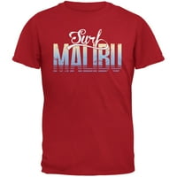 Surf Malibu Crvena odrasla majica - mala