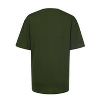 Slatka ženska majica majica Tees Funny majica s kratkim rukavima Ispis majica za bluzu poklon za vojsku Green M