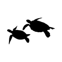 Sea kornjača naljepnica naljepnica Die Cut - samoljepljivi vinil - Vremenska zaštitna - izrađena u SAD - Mnogo boja i veličina - Scuba ronjenje kornjače