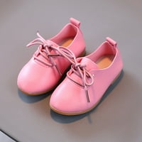 Ljeto i jesenje modne slatke djevojke casual cipele čvrste boje okrugli nožni čipkaste haljine cipele