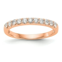 0,33ct. CZ Čvrsti real RIZA 14K RUSE GOLD Vjenčani prsten