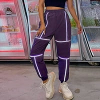 Dadaria Cool Hlače za žene Trendi modne ženske reflektivne reflektivne hlače Ležerne prilike Sportske
