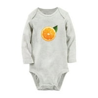 Voćne narančaste slike Ispiši slatke Rompers, novorođenče, dječji bodysuits, novorođenčad za mlak, dijete