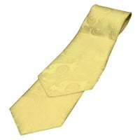 Paisley izrez kravata i džep Hankie set - zlato