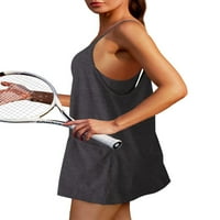 Beiwei Dame Atletska haljina sa hlačama Spaghetti remen za vježbanje Elastirani sportski set Ženski