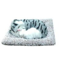 Tarmeek Simulacija CAT plišane igračke za životinje nazvat će krpom mat spavajući mačja lutka plišana