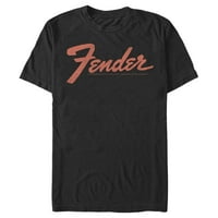 Muški Fender Classic Logo Grafički tee crni veliki
