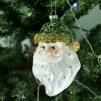 Božićno staklo Santa Claus Snowman Privjesak serija Xmas Tree Under Ukrasi pogodni za domaću festivalsku