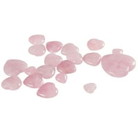 Kamen srčani kristalno ružičasti kvarcno ukrasni oblikovani kamenje Palm Rose Love Pokloni Samo brige