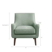 Akcentna stolica, modernu lanenu tkaninu tapacirana fotelja sa gustim podstavljenim jastucima i nogama