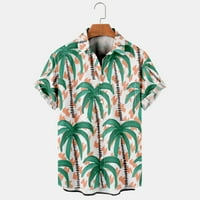 Ayolanni Funky Hawaiian majica za muškarce Muški ljetni modni havajski majice kratkih rukava
