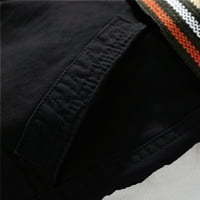 Leey-World Muške pantalone za pantalone u kombinezonu Solid na otvorenom Hlače kratki kamuflažni povremeni multi-džepni muški muške hlače Black, XL