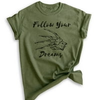 Slijedite svoju majicu snova, unise ženska muška majica, smiješna Horror filmska majica, grafički tee,