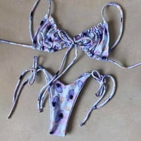 Ženski kupaći kostimi Prints Bikini Sthrappy Split Split Split set kupaćih kostima