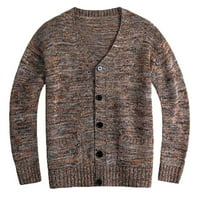 FVWitlyh meklenici vune za muškarce muške stalak Cardigan džemper kabl pletene zimske modne tipke upleteni termički džemperi