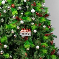 Personalizirani patuljski obitelj Božićni ukrasi Članovi porodice Naziv smole ukrasi