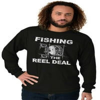 Ribolovni reels Funny Fisher pun šala muških majica dugih rukava Brisco brendovi x
