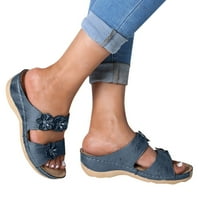 F Sandal za žene Ljeto Ležerne prilike Open TOE Chunky Heels Wedge Sandals Platform Clear Sandals Cipele