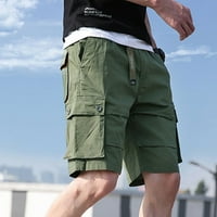 HHEI_K THORTS MANS MUŠKE MODNOG BOJA ELASTIČNE Džepne hlače Pamučne kratke hlače Kratke hlače
