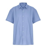 Auroural Muške jeseni košulje Muški gumb Trend Ležerne majice Pamučne majice s dugim rukavima