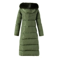 LisingTool zimski kaputi za žene Ženska pamučna podstavljena odjeća u zimi zadebljana velika ovratnica