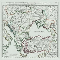 Istočna carstva Francuska Italija Sjeverna Makedonija Poster Print by De L''Isle de L'' Islee0002