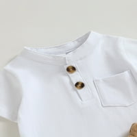 Dječji kratke hlače Postavite majicu kratkih rukava sa kratkim kratkim strukom ljetna odjeća