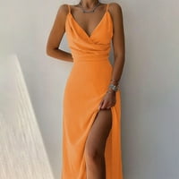 Shusuen ženska modna seksi ležerna haljina duboka u Splitu Midi dugi haljina maxi haljina za žene