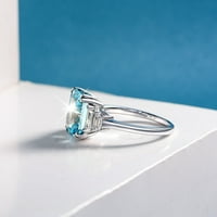 Miyuaadkai prstenovi plavi dijamantski nakit za vjenčanje za ventilaciju za angažman prstenje nakit nebo plava 9