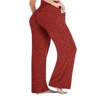 Grianlook dame dna elastične struke pantalone u boji Solične boje Yoga hlače Žene Stretch Dukseri Plain