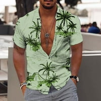Muška majica Muška havajska majica Zabava s kratkim rukavima na majici na plaži Tropical