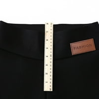 Ženske hlače Dressy Ležerne prilike čvrste tople zimske uske debele baršunaste vunene kašmirske pantalone