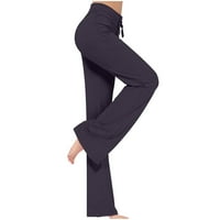 Ženska plus veličina $ $ ženska labava visoki struk široke hlače za noge Vježbajte gamaše casual pantalone Yoga teretane hlače
