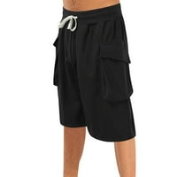 Booker Men Hotsas Ljeto Čvrsta boja čipke up multi džep sportske fitness casual modne hlače hlače