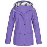 Vodootporni kaput s uklonjivim oblogom Žene otporne na vjetrovito jaknu Žene Lagane jakne Vjetrootporni