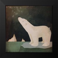 Fowler, Ryan Crni moderni uokvireni muzej Art Print pod nazivom - Sazvežđa Polarni medvjed