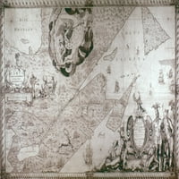 Nova Francuska: karta, 1678. Nfrench Karta nove Francuske, 1678. Poster Print by