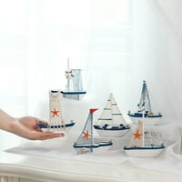Esaierr ukrasi modela jedrenja Kućni dekor Dekor Drveni brodski modeli Minijaturni Dekor jedrilice