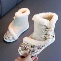 B91XZ Kids Boots pamučne čizme za GilRS platna cipela tople zimske čizme za snijeg veznim pamučnim čizmama
