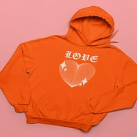 Love Techno Style Heart Hoodie Žene -Image by Shutterstock, Ženska 4x-velika