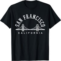 San Francisco California - Golden Gate Most Most Suvenir Majica Crna Velika