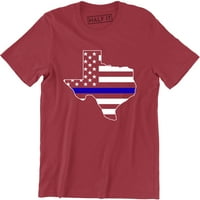 Početna Teksas Karta Zastava Texan Lone Star State Southern Pride USA muške majice