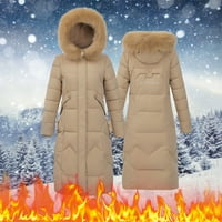 Ženski kaputi Trendy Srednja duljina odvojiva struka tanji vele za prevladavanje pamučne podstavljene jakne