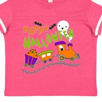 Inktastična sretna Halloween - voz sa bundevim, šišmišima, majicom i duhom poklon majica mališana majica