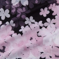 Homchy haljina za žene Ležerne prilike cvjetno print valoviti V-izrez gumb Spring Jesenska haljina
