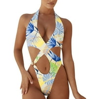 Ruimatai Ženska kupaći kostimi za čišćenje ljetnih kupaćih kostimi za žene Havajski seksi duboki V izrez