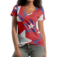 4. jula Ležerna majica, Ležerna majica za žene, 3D print T majice Žene T majice Labavi fit, 2xS-8XL